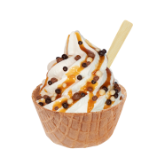 Sundae Extra Karamell Mix Choc,Soft Ice Corner,Angelo,Good Choice;Klein 3,35 - Gross 3,85